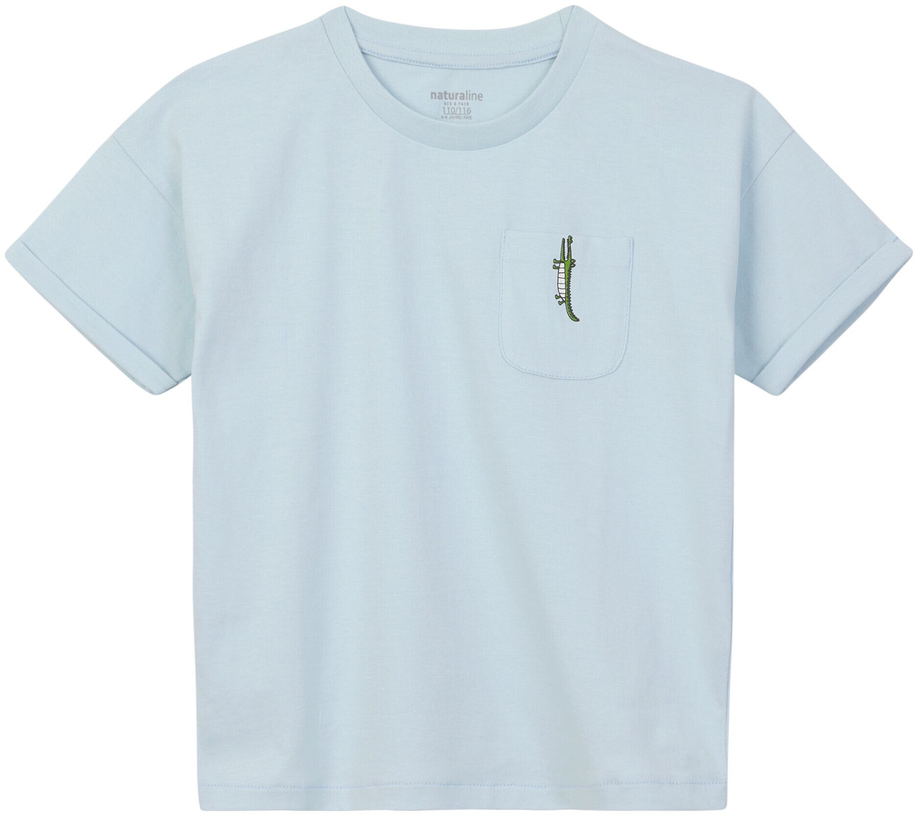 Image of Naturaline Textil Naturaline T-Shirts Hellblau 110/116