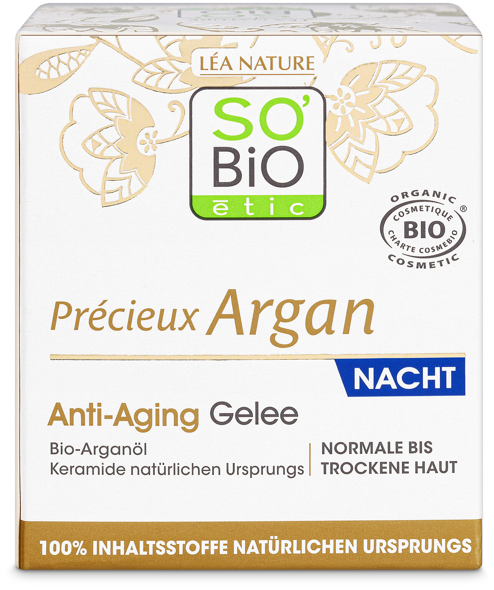 Image of LEA Nature So’bio Etic SO BiO étic Précieux Argan Anti-Aging Gel Nacht Bio-Arganöl 50Ml