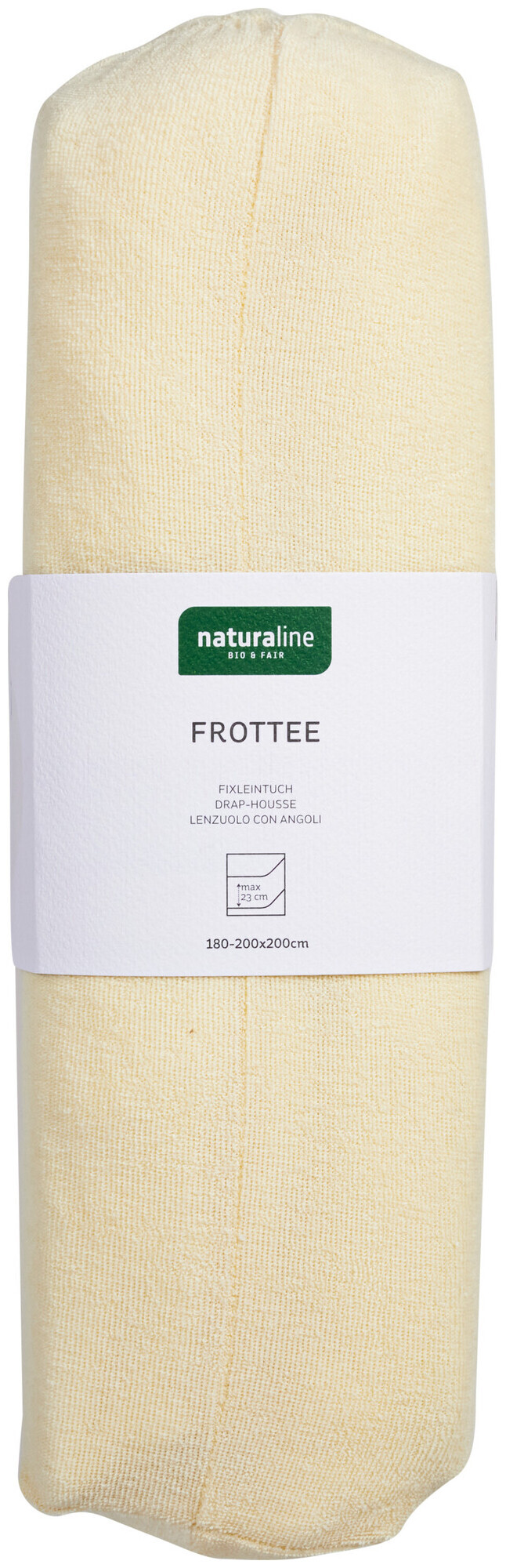 Image of Naturaline Textil Bio Fixl. Frotte 180x200 vanille