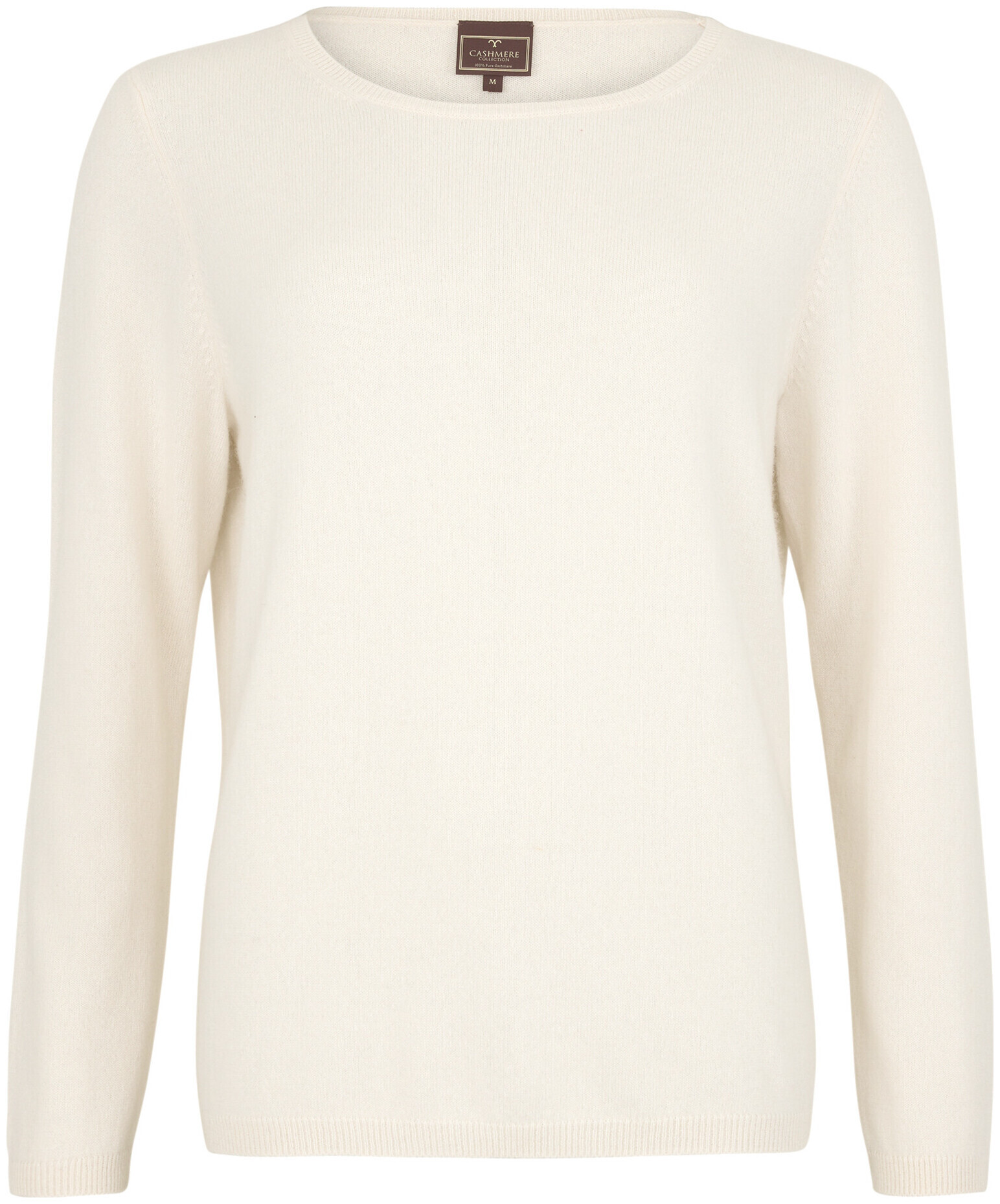 Image of Cashmere Damen Pullover Rundhals ecru L