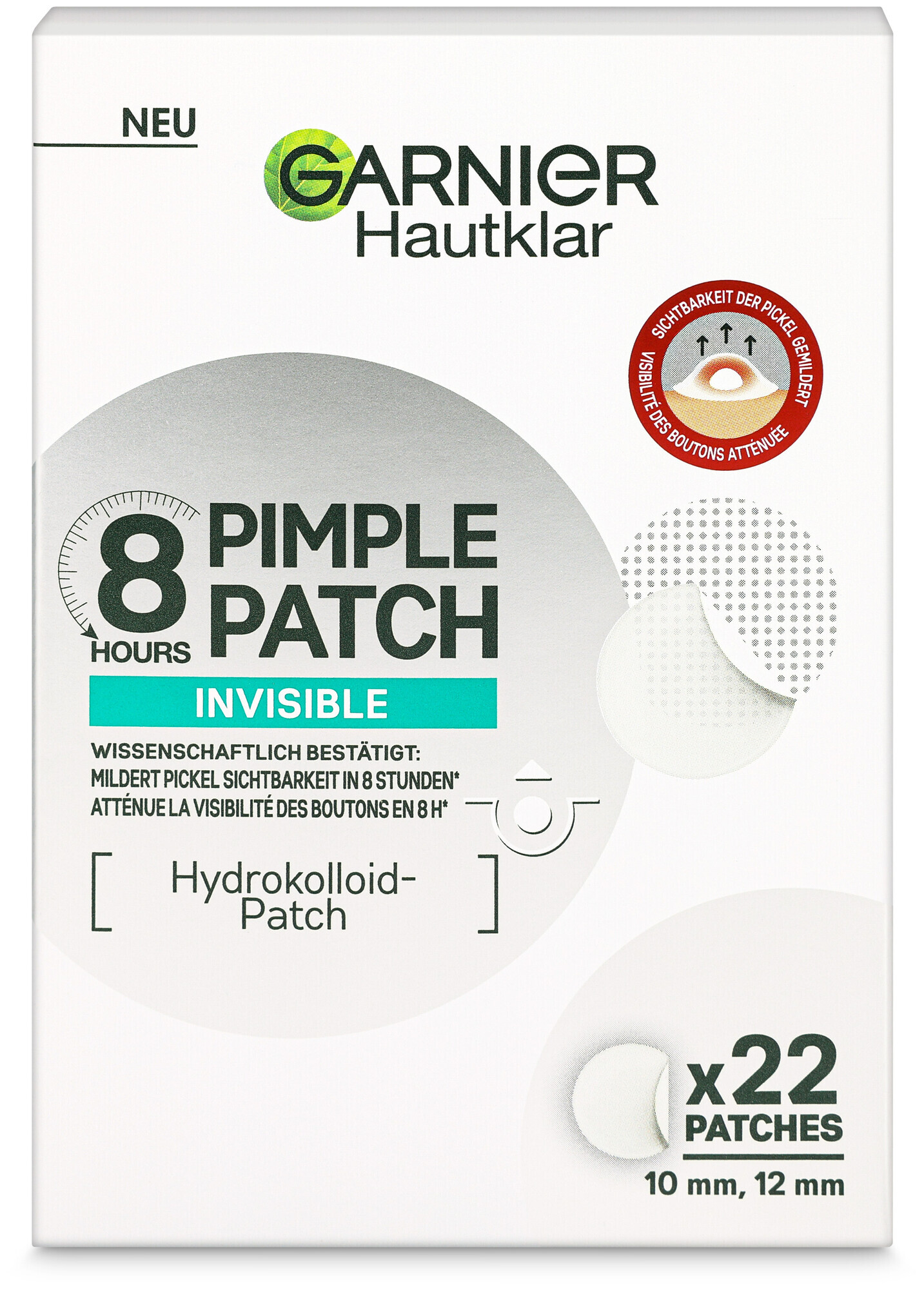 Image of Garnier 8H Invisible Pimple Patch, 22.0Stk