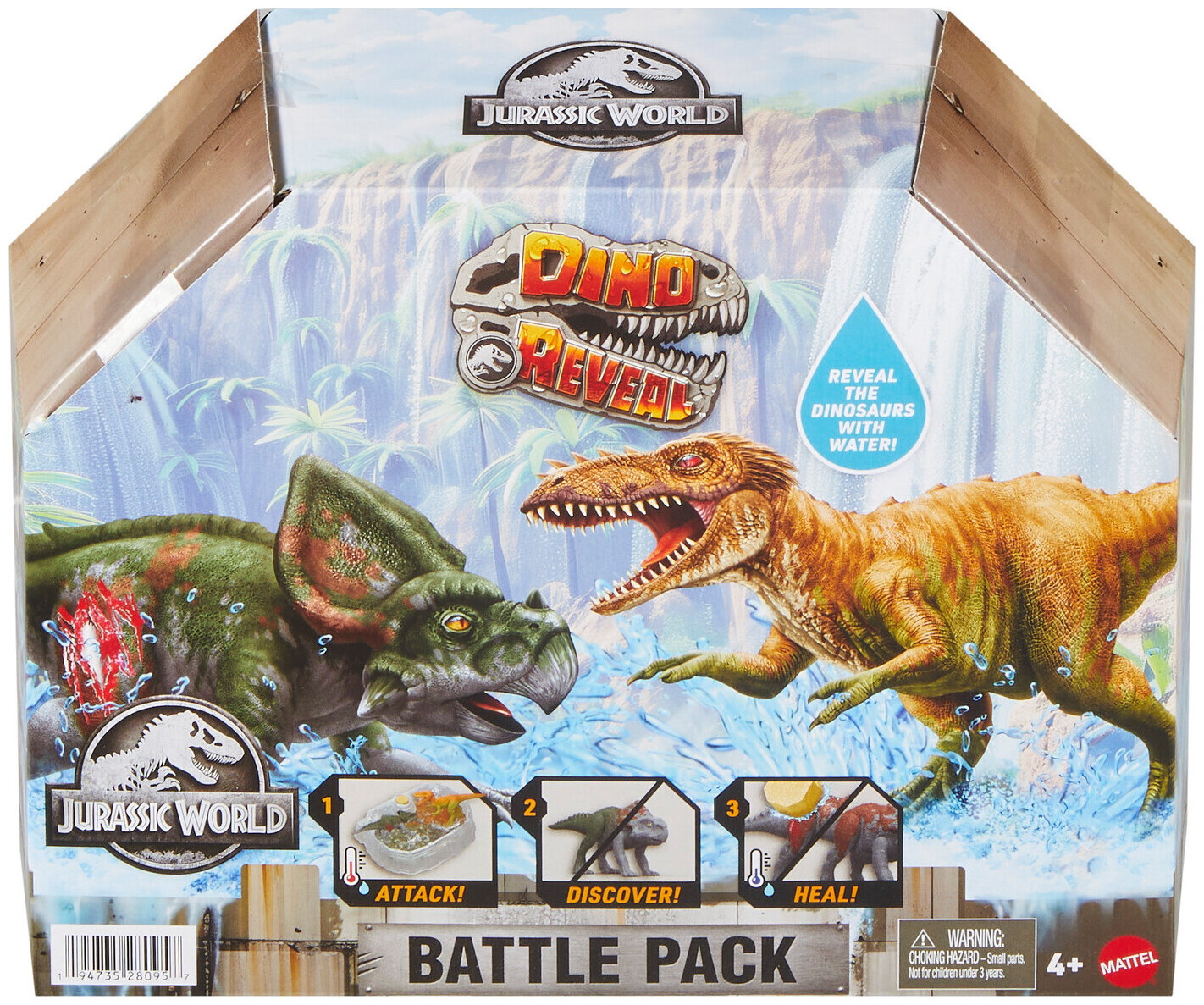 Image of Jurassic World Dino Reveal Deluxe Battl