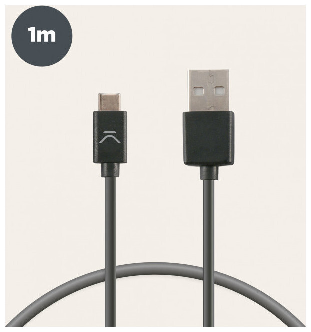 Image of Ksix Usb Typ C-Usb 2.0 Sync und Ladekabel 1 Meter