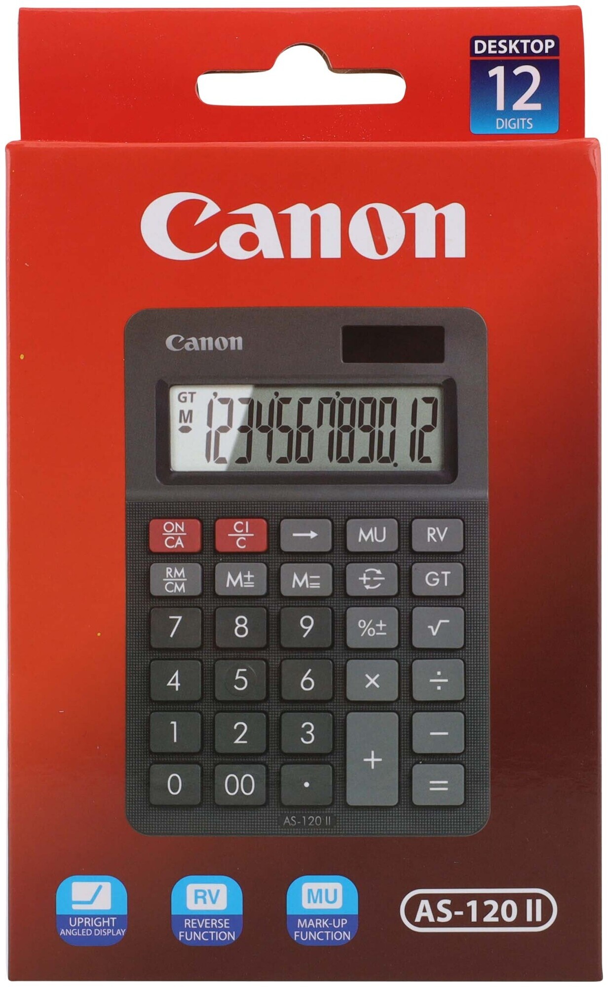 Canon Tischrechner As-120Ii 12-stellig schwarz
