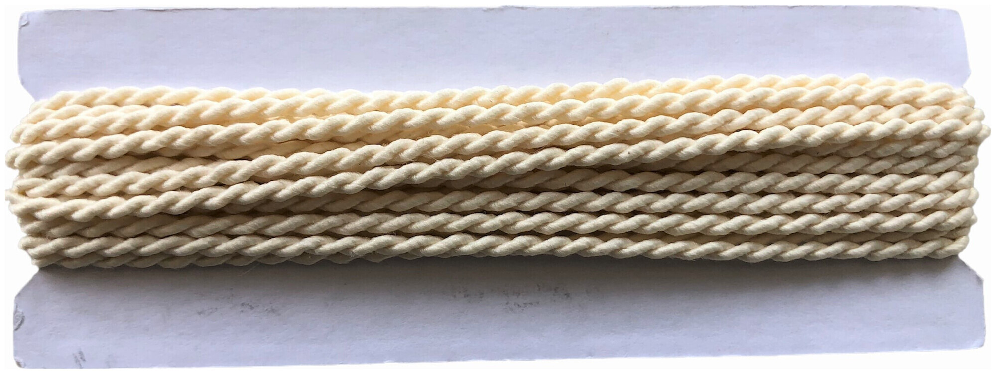 Satinkordel beige 2 mm Coupon 4 m