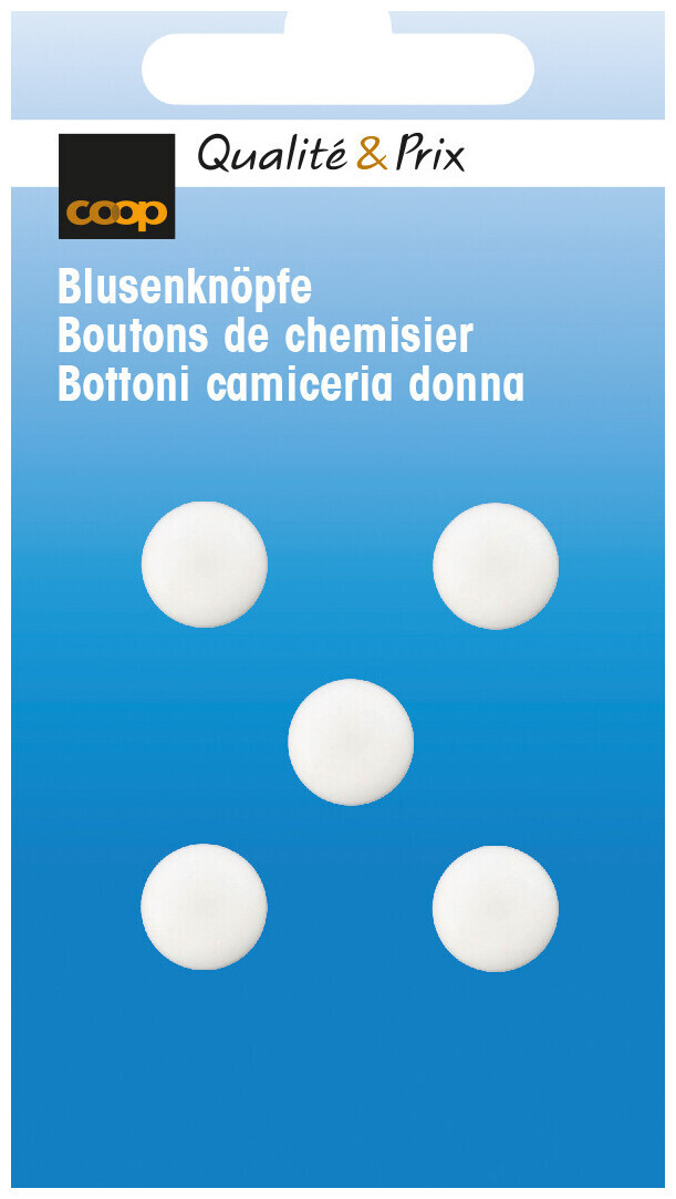 Image of Coop Blusenknopf Öse weiss 10mm 5Stk.