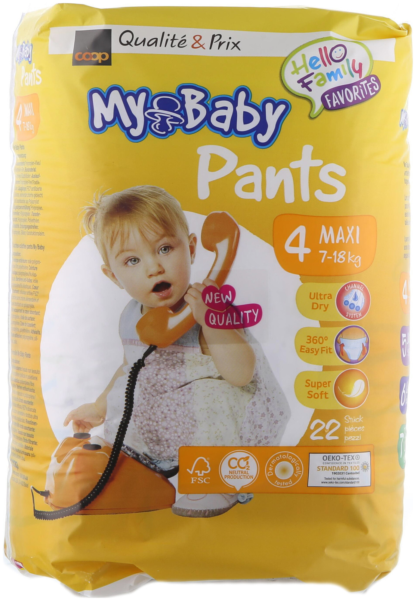 Image of My Baby Pants Grösse 4 Maxi, 7-18kg, 22 Stück