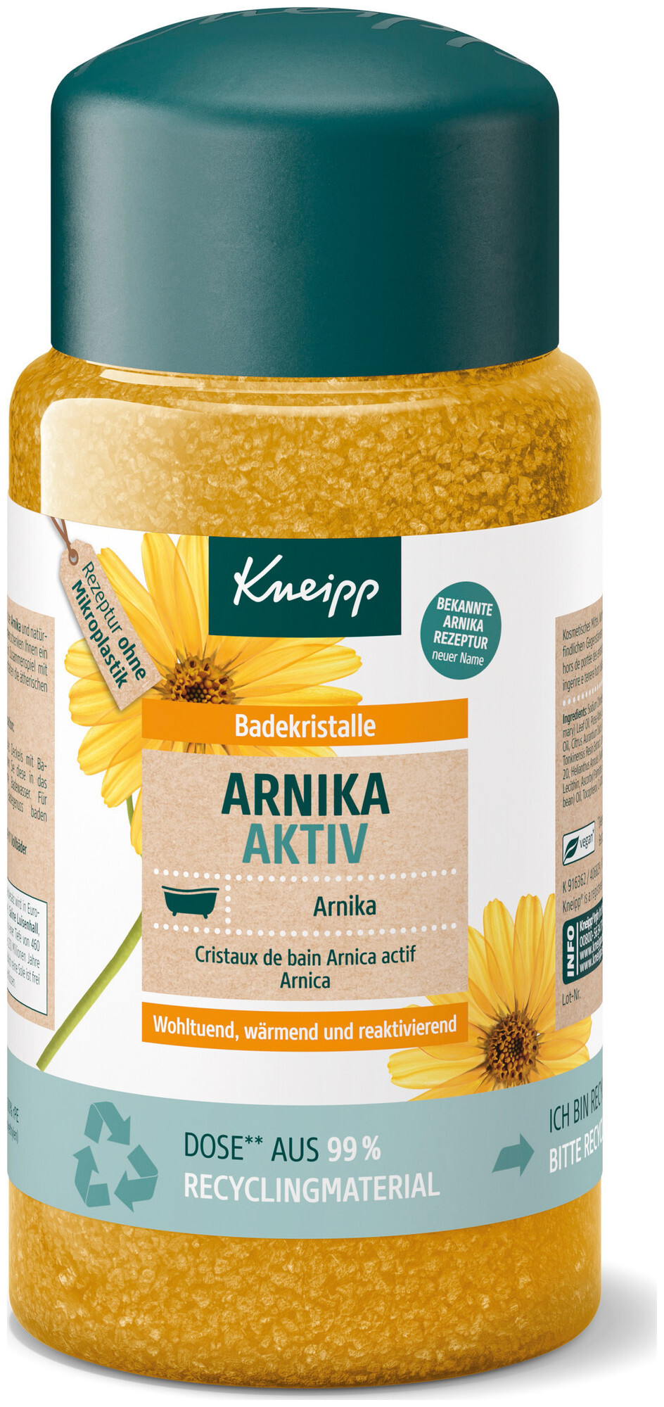 Image of Kneipp Arnika Aktiv Badesalz Humpen 600G