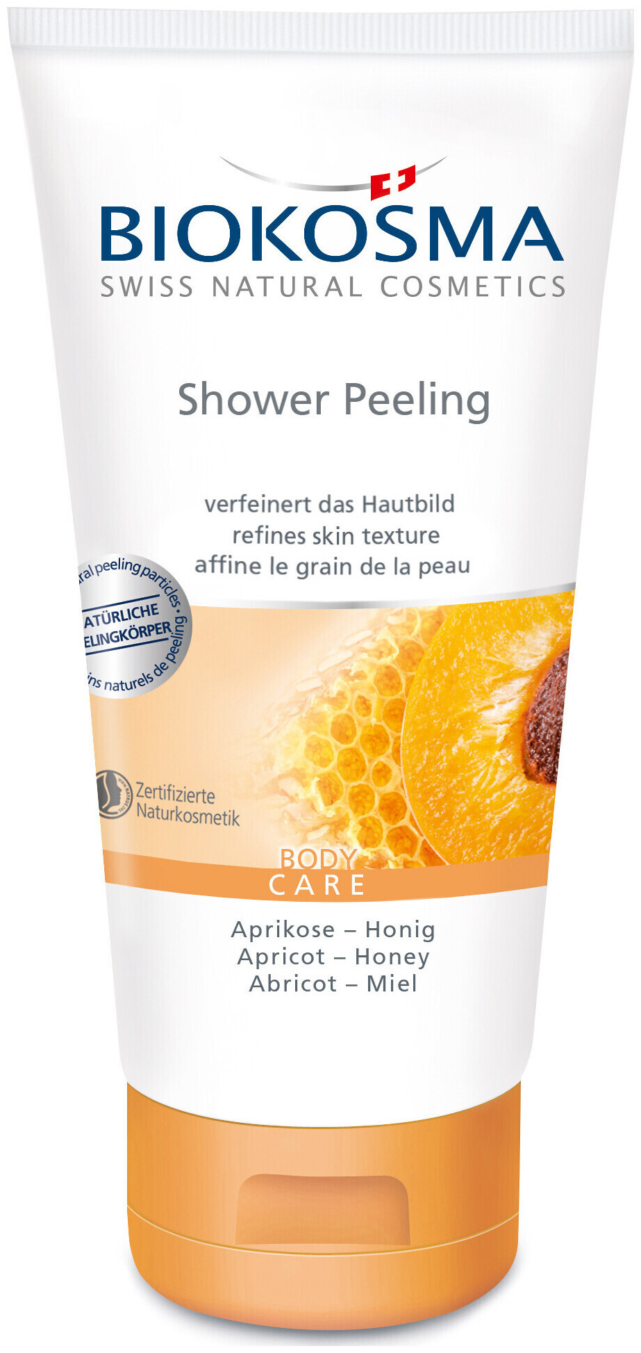 Image of Biokosma Shower Peeling Bio-Aprikose – Bio-Honig