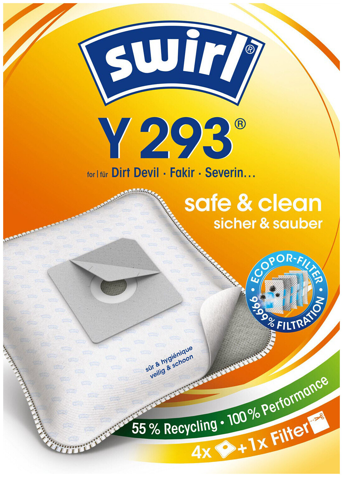 Image of Swirl Staubfilterbeutel Y293 MicroPor Plus AirSpace