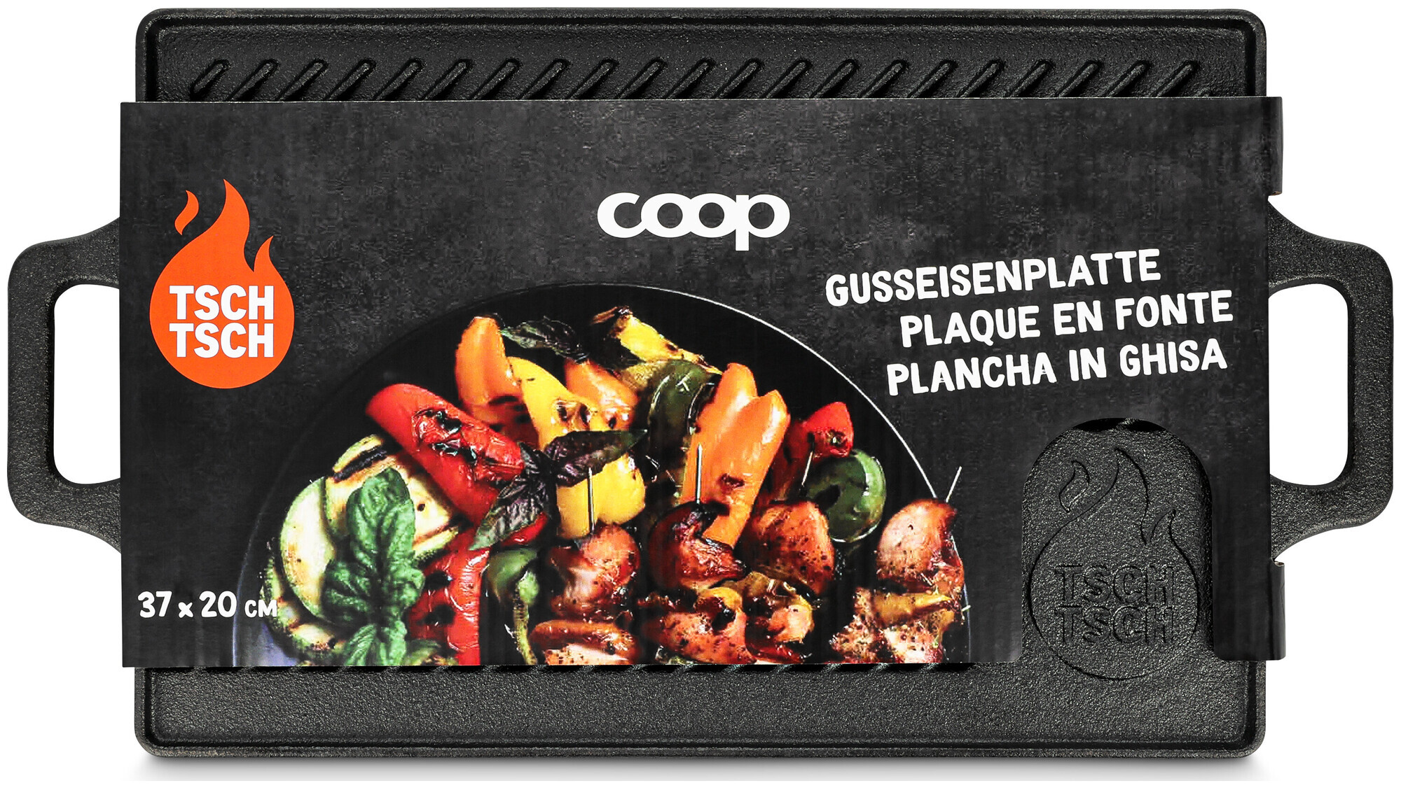 Image of Coop Gusseisenplatte 37x20cm Tsch Tsch