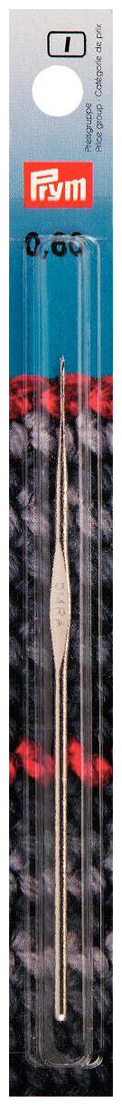 Image of Prym Häkelnadel ohne Griff, silber 0.60 mm, Karte 1 Stk, Aluminium