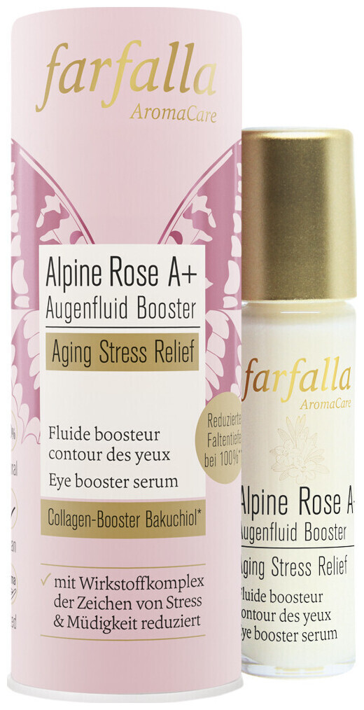 Image of farfalla Alpine Rose A+ Augenfluid Booster, Aging Stress Relief, 10ml