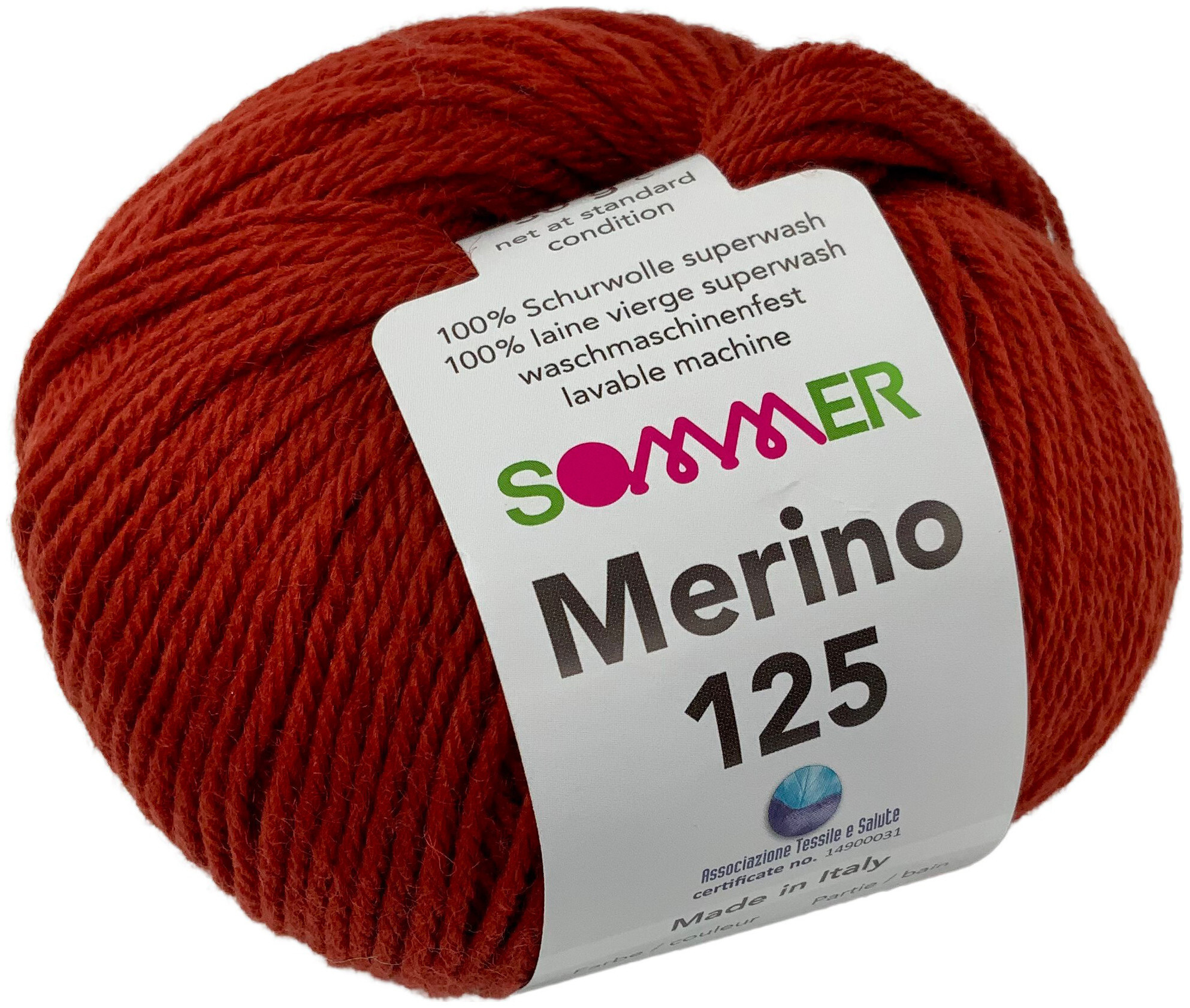 Image of Sommer Merino 125 964 Handstrickgarn 100% Merino Superwash ocker 50g