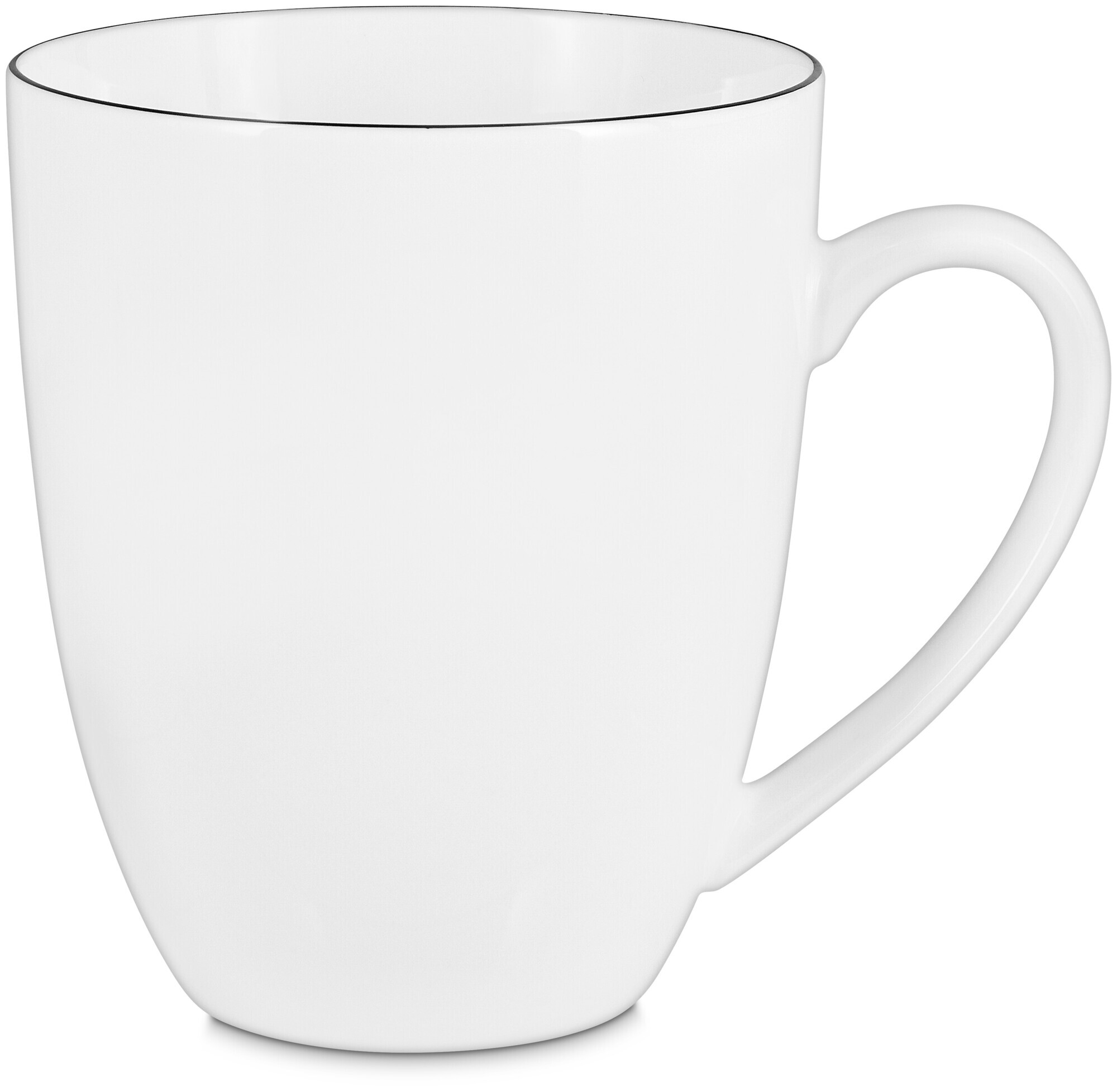 Image of Mug 400ml Black Rim