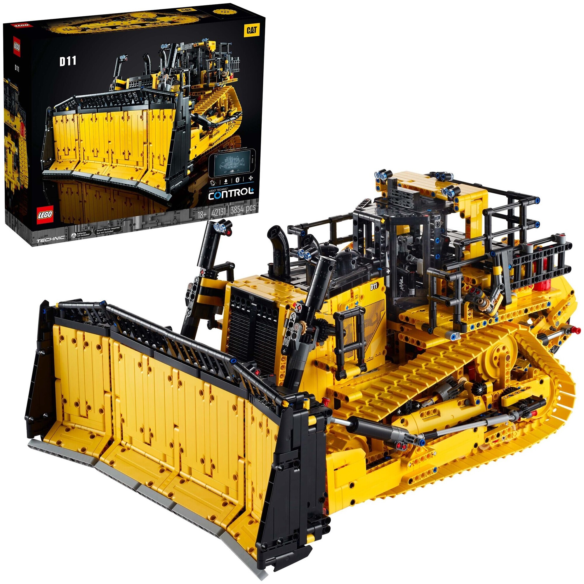Lego Technic Lego Technic 42131 Bulldozer D11 Cat télécommandé 18 ans+