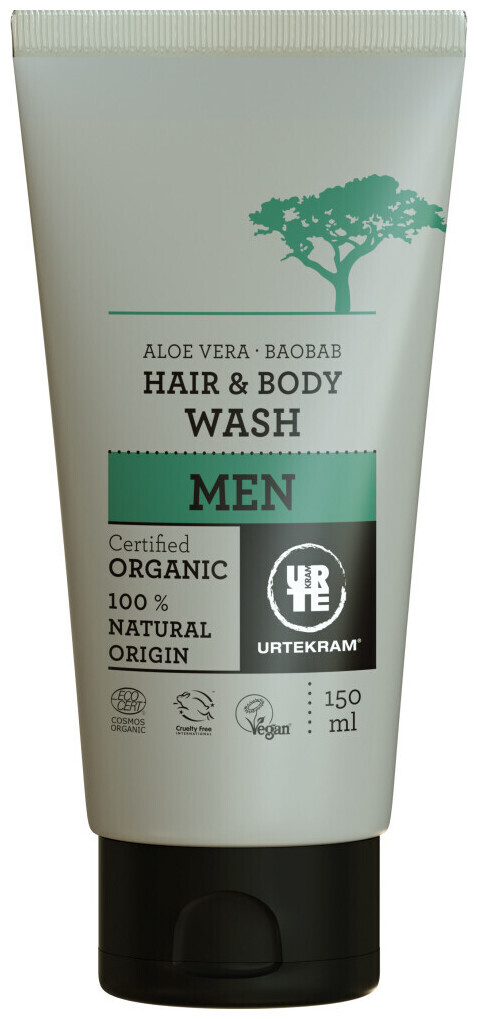 Image of Urtekram Hair and Body Wash Men Baobab 150 ml