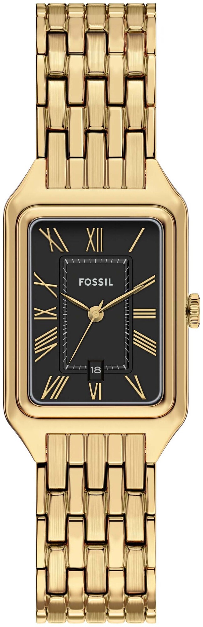 Fossil Damen Raquel UHR aus Edelstahl Gold/Schwarz 23Cm