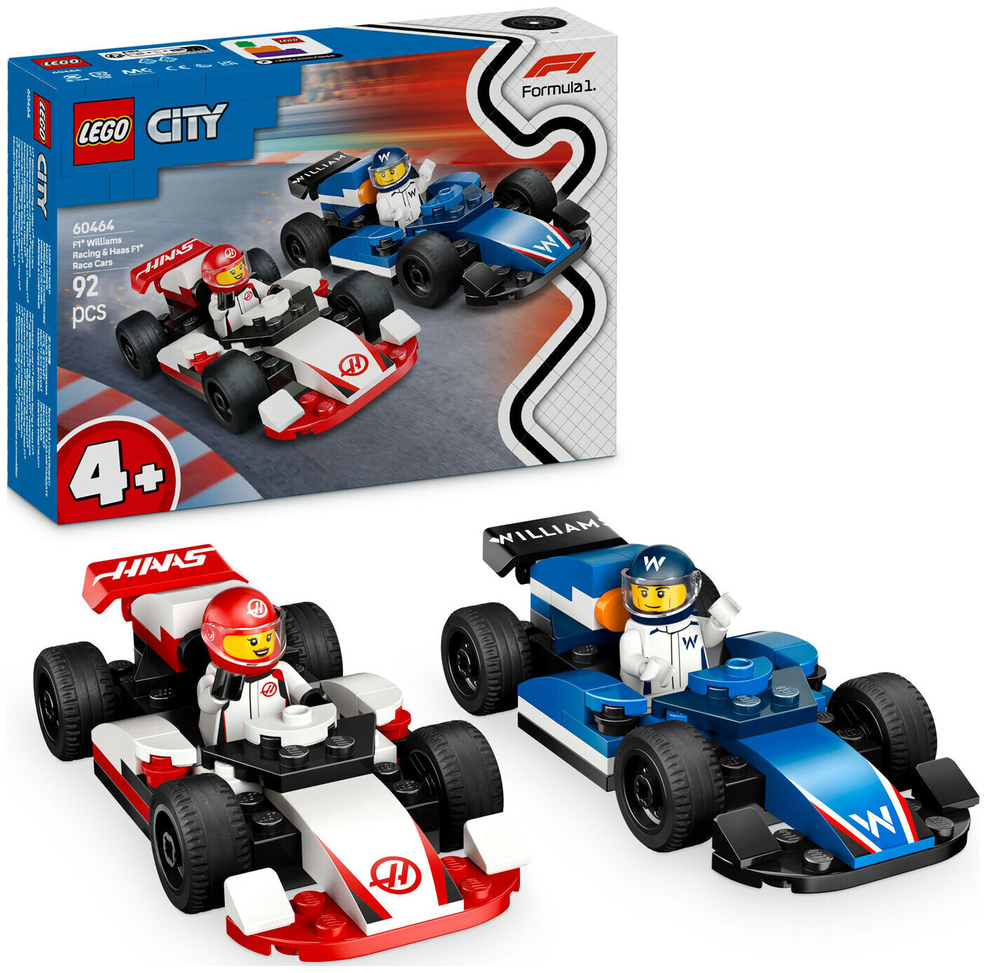 Image of Lego City Lego® City 60464 F1 Williams Racig und Haas, ab 4 Jahren