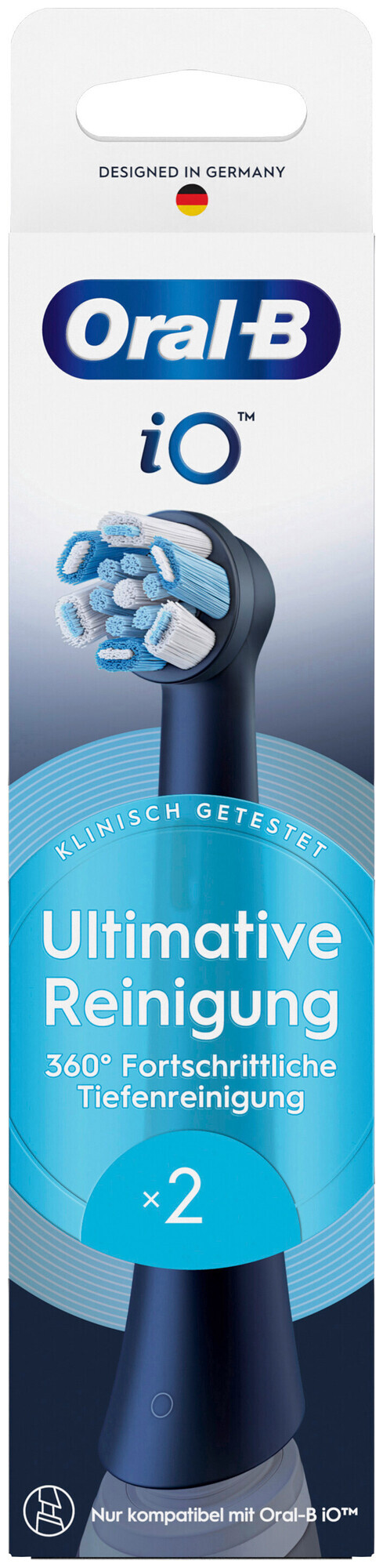 Oral-B Aufsteckbürsten iO Ultimative Reinigung Schwarz 2 Stück