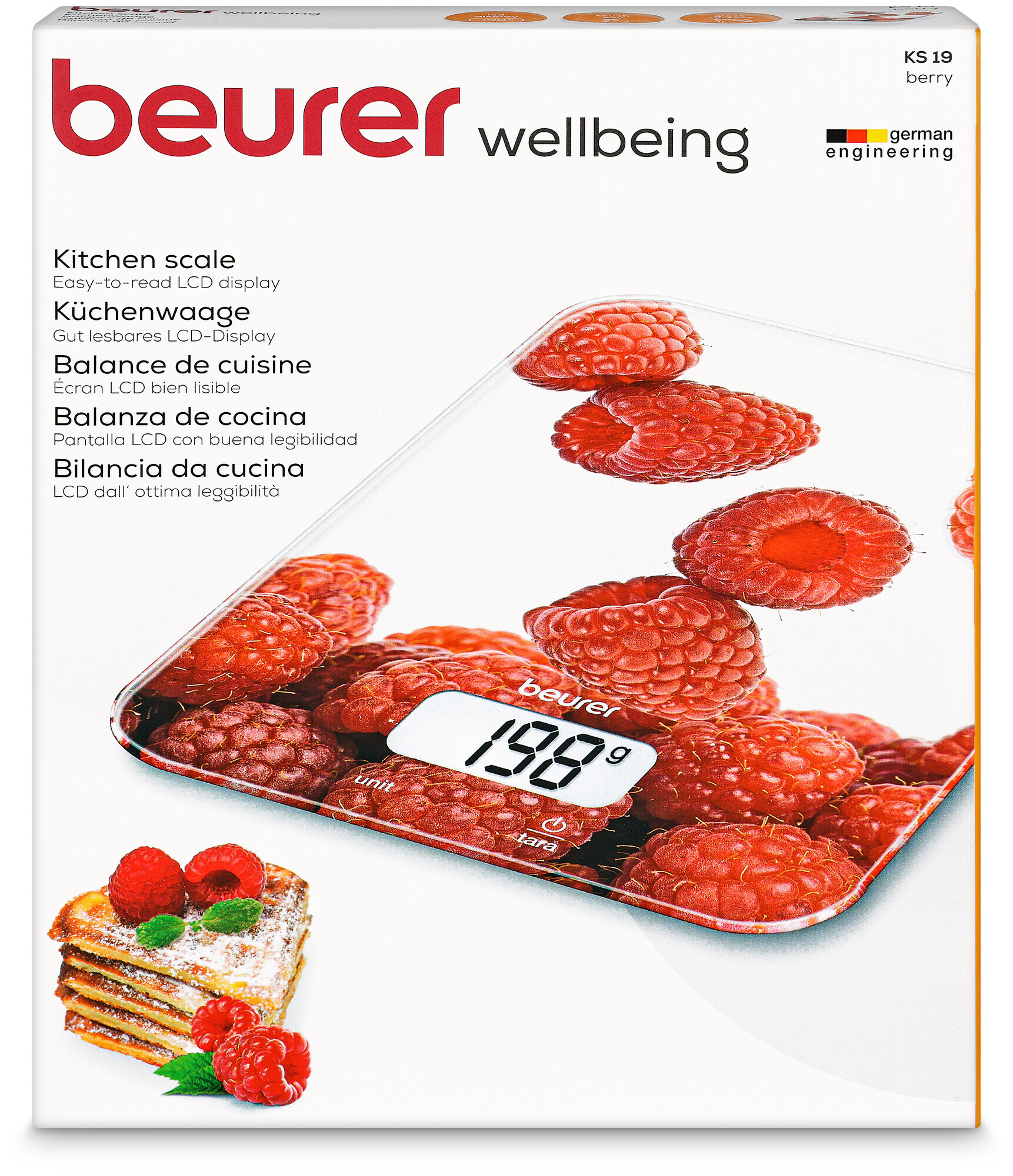 Image of Beurer Küchenwaage Ks19 Berry 5kg