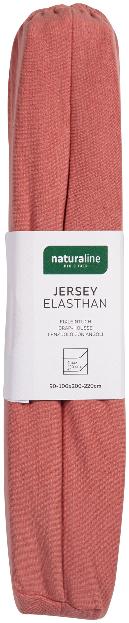 Image of Naturaline Textil Bio Fixl. Jersey EA 90x200 altrosa