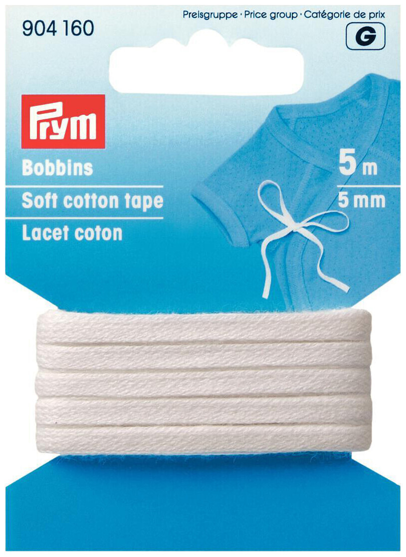Image of Prym Bobbins weiss 5 mm 5 m