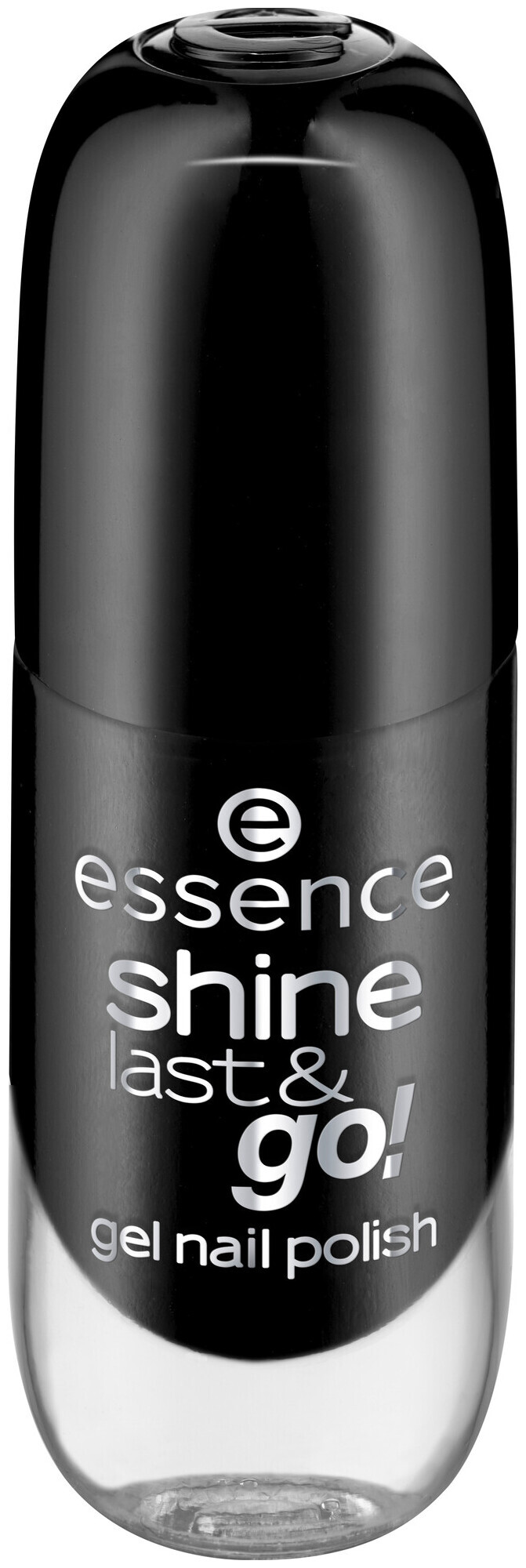 Image of essence shine last & go! gel nail polish 46 black is back 8 ml