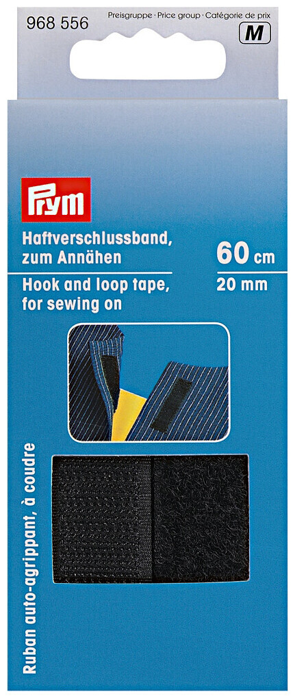 Image of Prym Klettband / Haftverschlussband schwarz 20 mm 60 cm zum Annähen