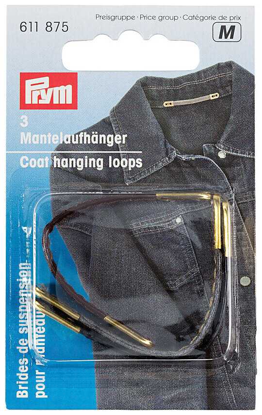 Prym attache-manteau simili cuir noir brun & beige 3 pcs