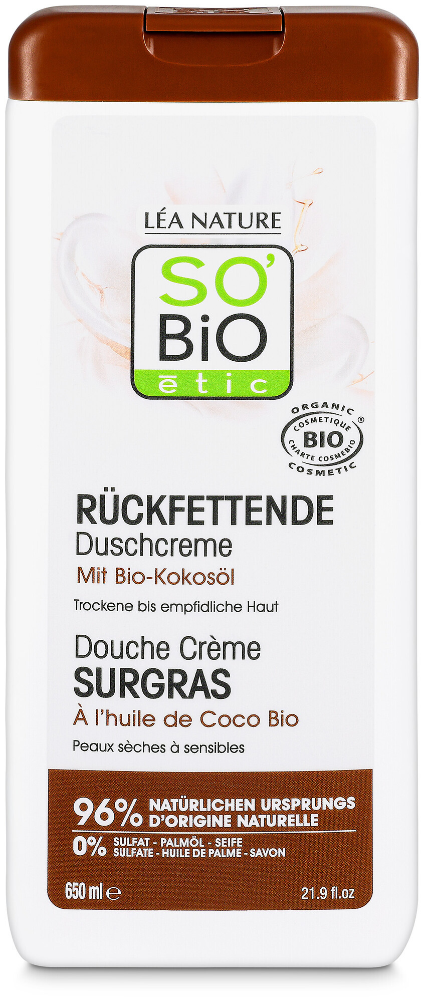 Image of LEA Nature So’bio Etic SO BiO étic Rückfettende Duschcreme Bio-Kokosöl 650Ml