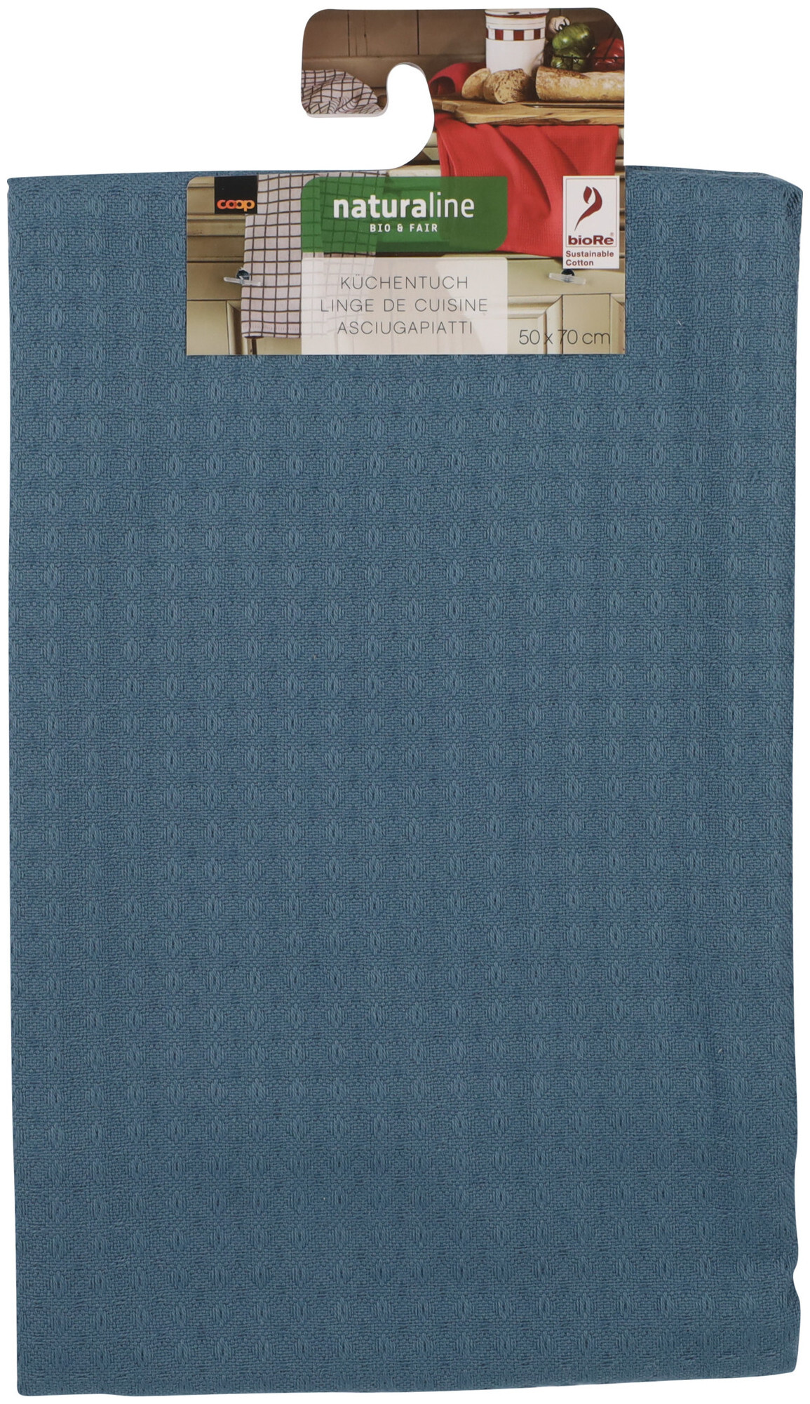 Naturaline Textil Naturaline Linge de cuisine bleu 50x70cm