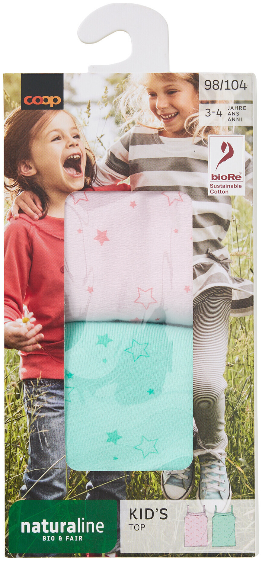 Image of Naturaline Textil Kids Trägertop Sterne bunt 110/116