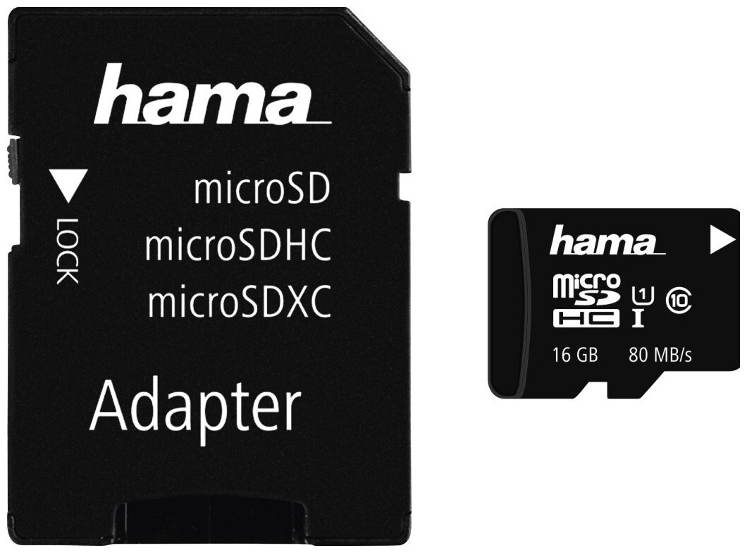 Image of Hama microSDHC 16Gb + Adapter/Foto