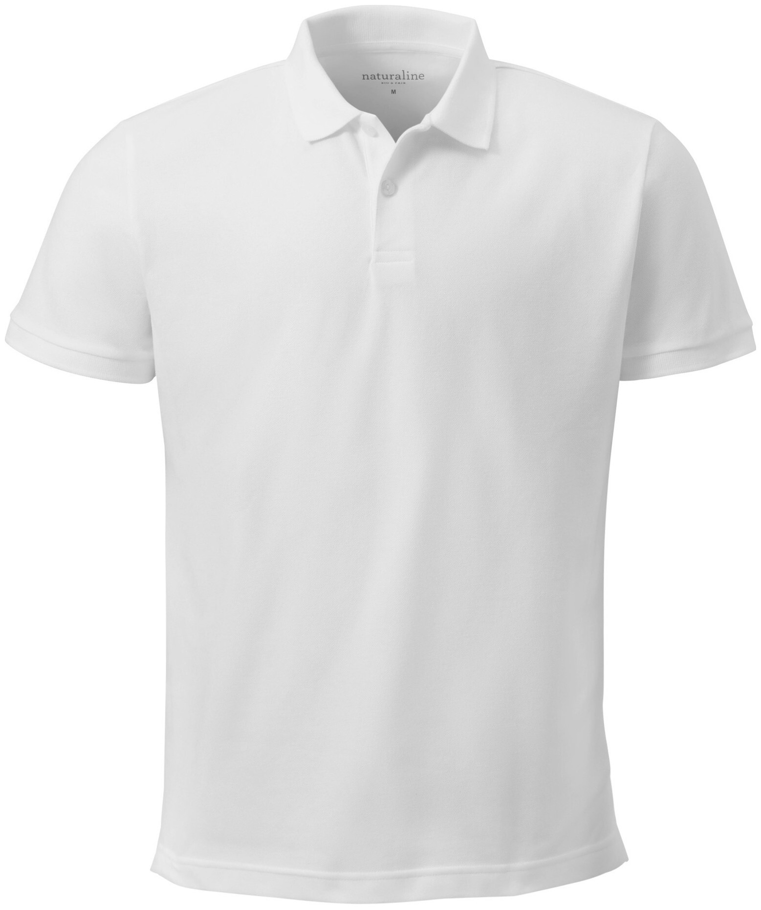 Naturaline Textil Naturaline Herren Poloshirt Kurzarm weiss M