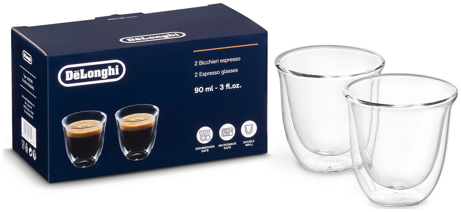 Image of De Longhi Espresso Gläser Set