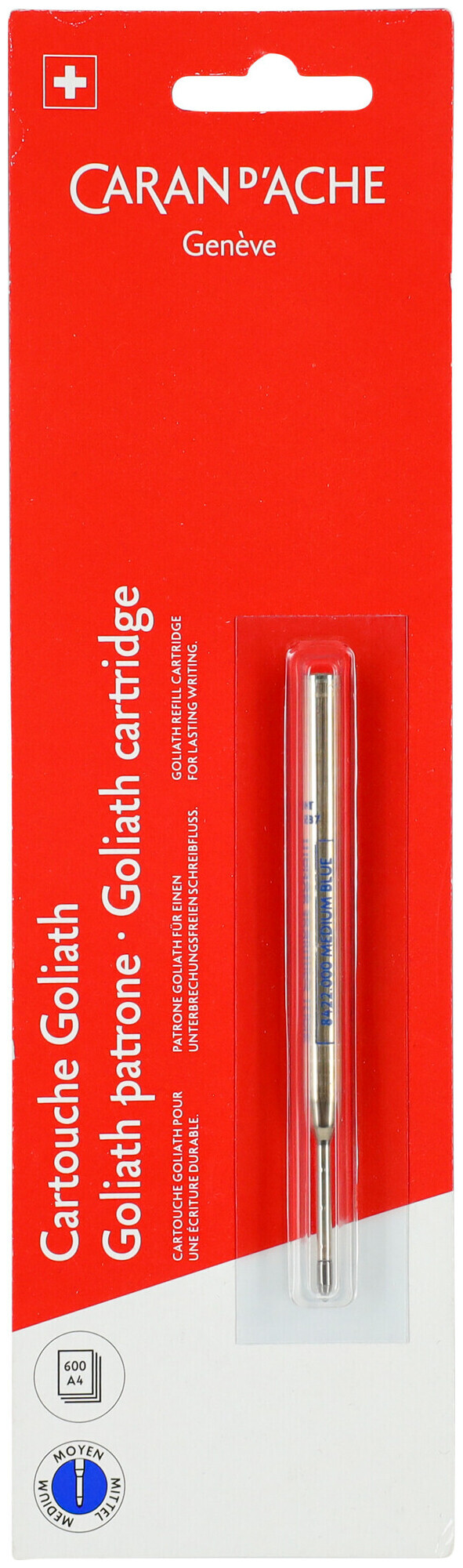 Image of Caran d'Ache Blister Goliath-Patrone Blau Medium