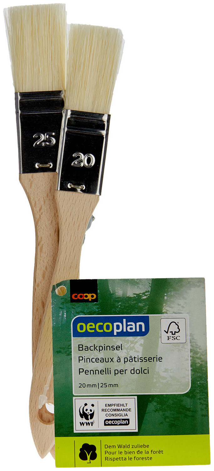 Image of Oecoplan Backpinsel-Set 20mm & 25mm, 2 Stück, aus FSC Holz