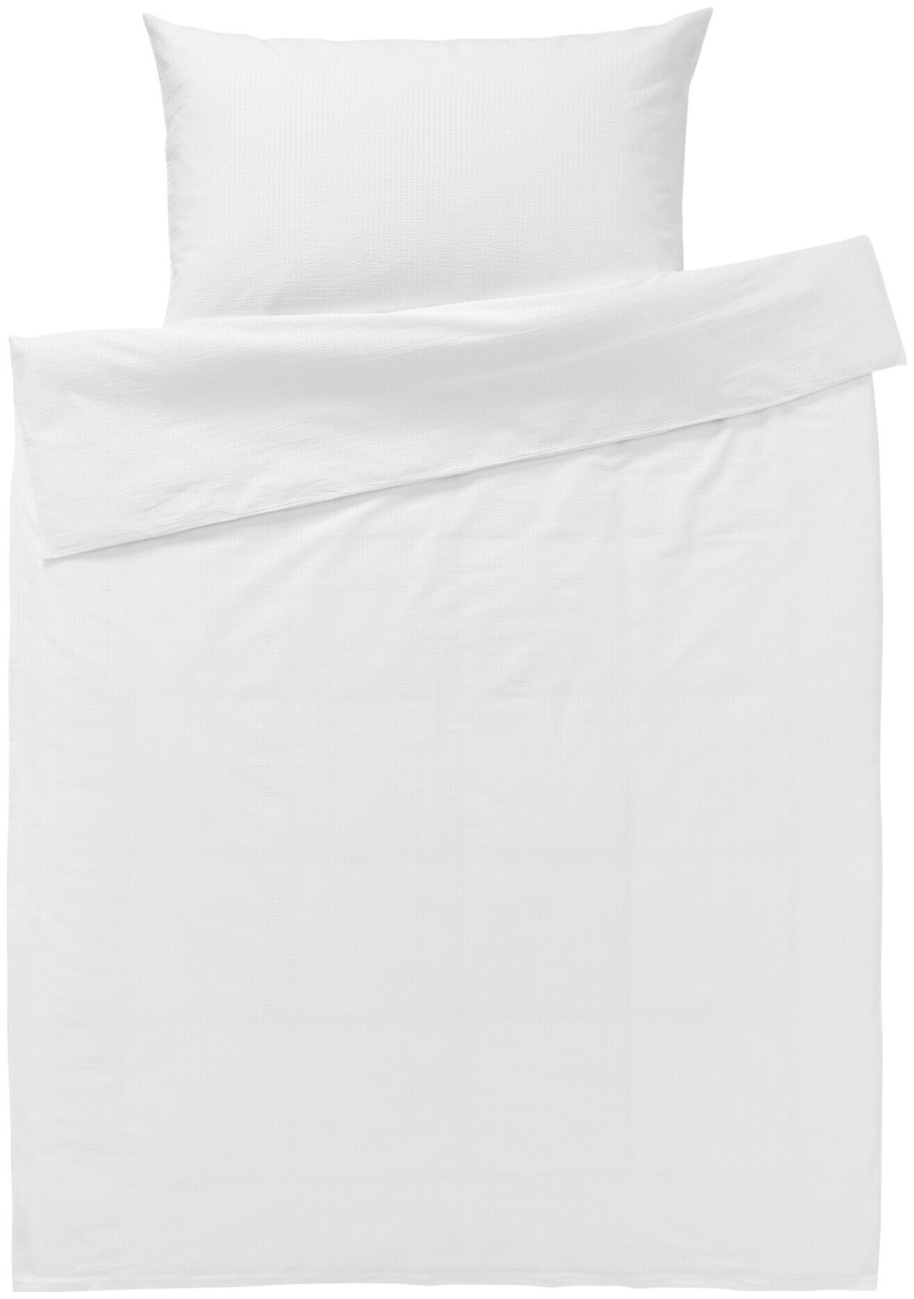 Image of Inhouse Duvet Gots Seersucker 160x210 weiss