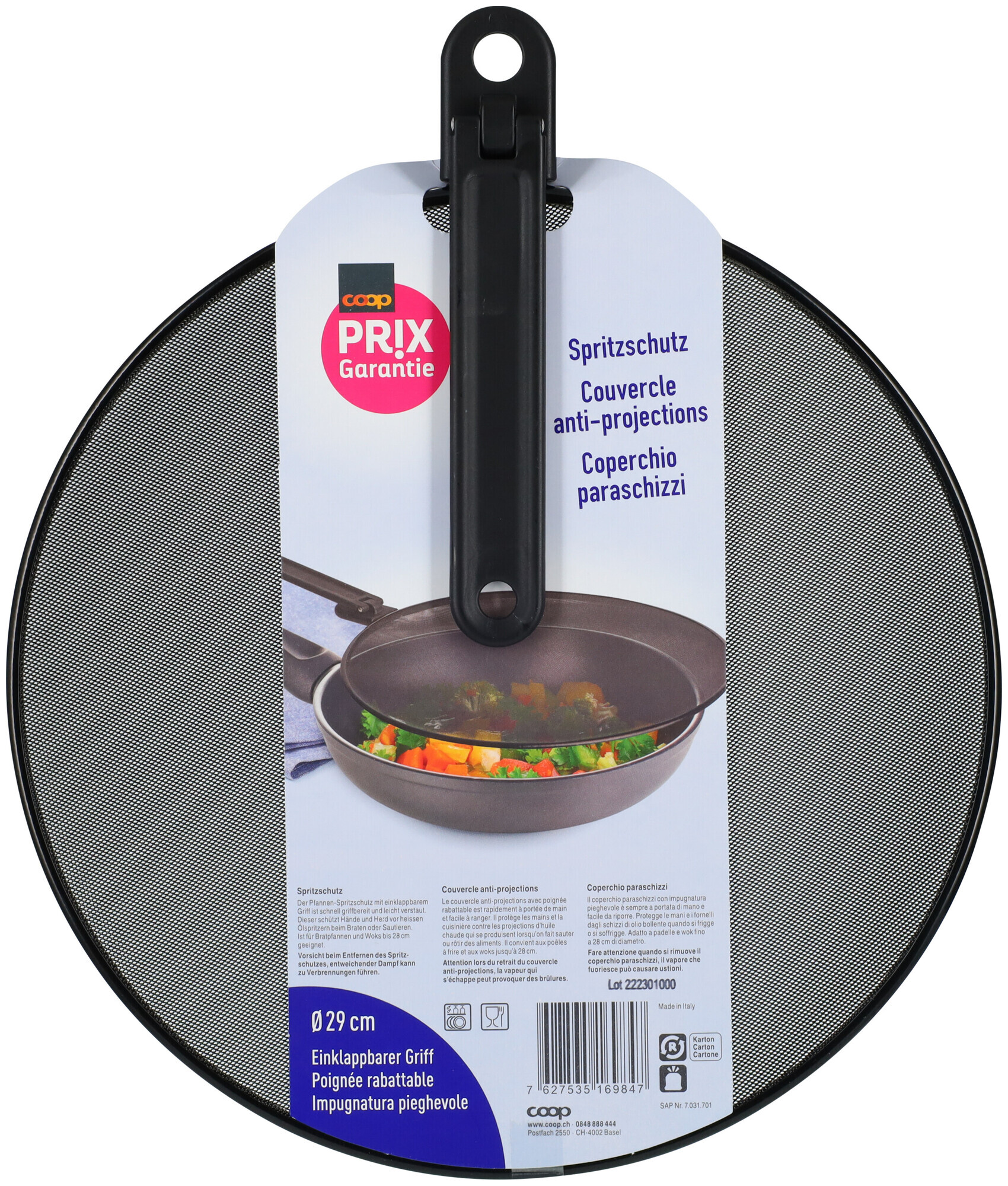 Image of Prix Garantie Spritzschutzdeckel Epoxy 29cm