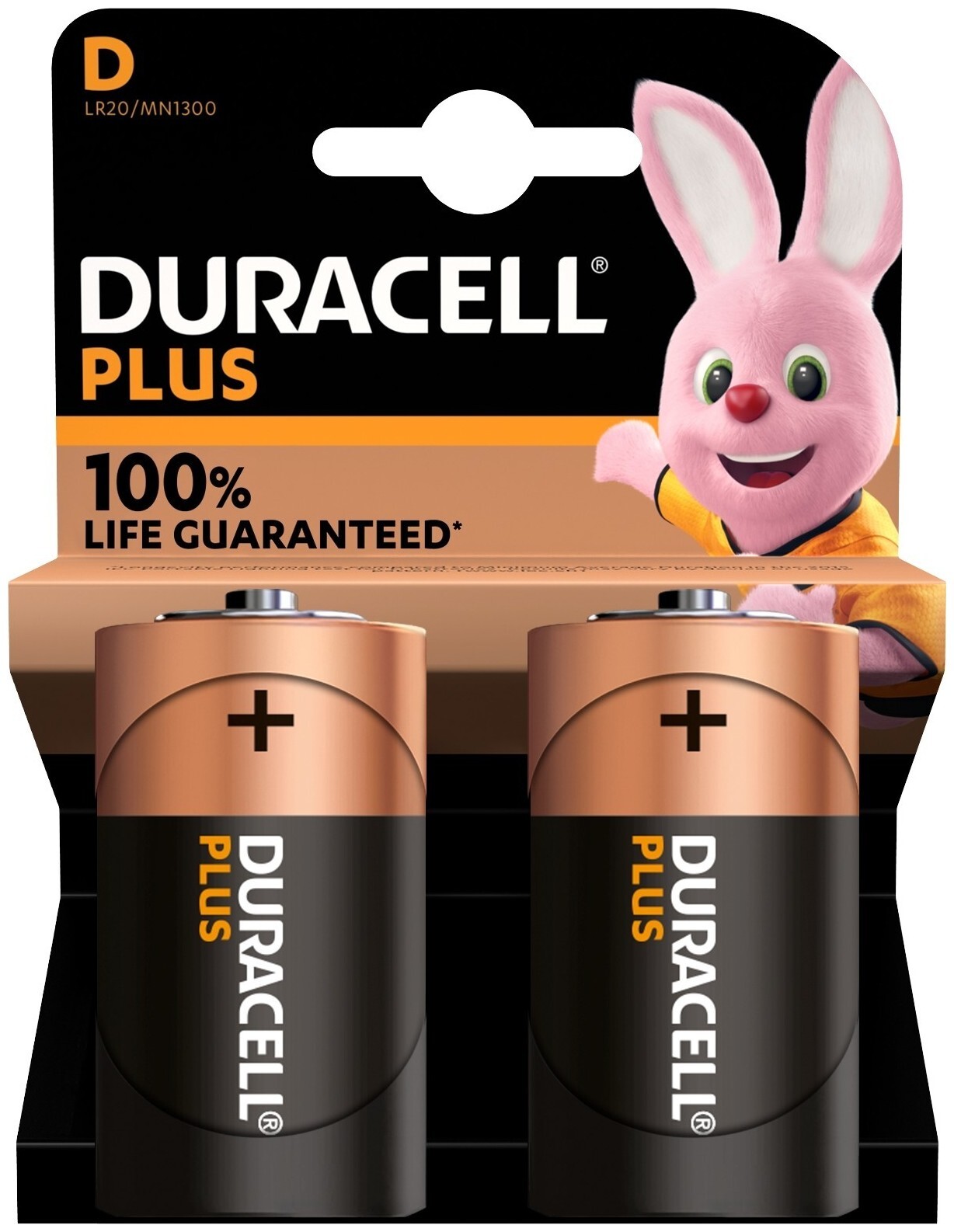 Image of Duracell Batterien Plus D/Lr20 2 Stück