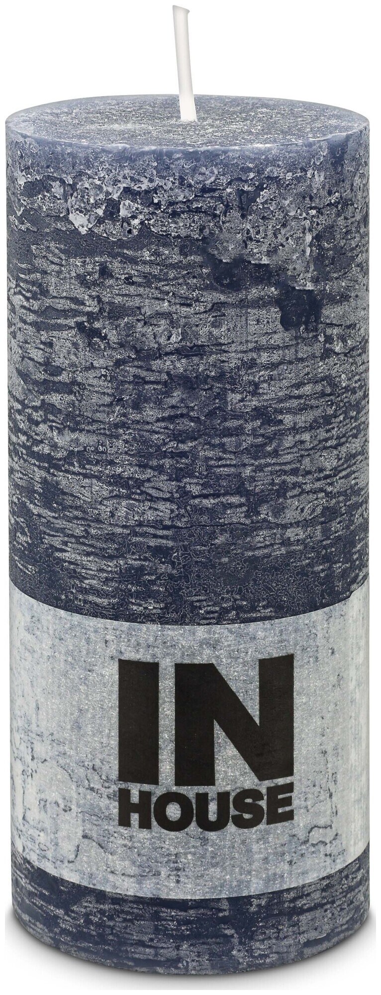 Image of Inhouse Zylinderkerze Rustic 68x150 Petrolblau