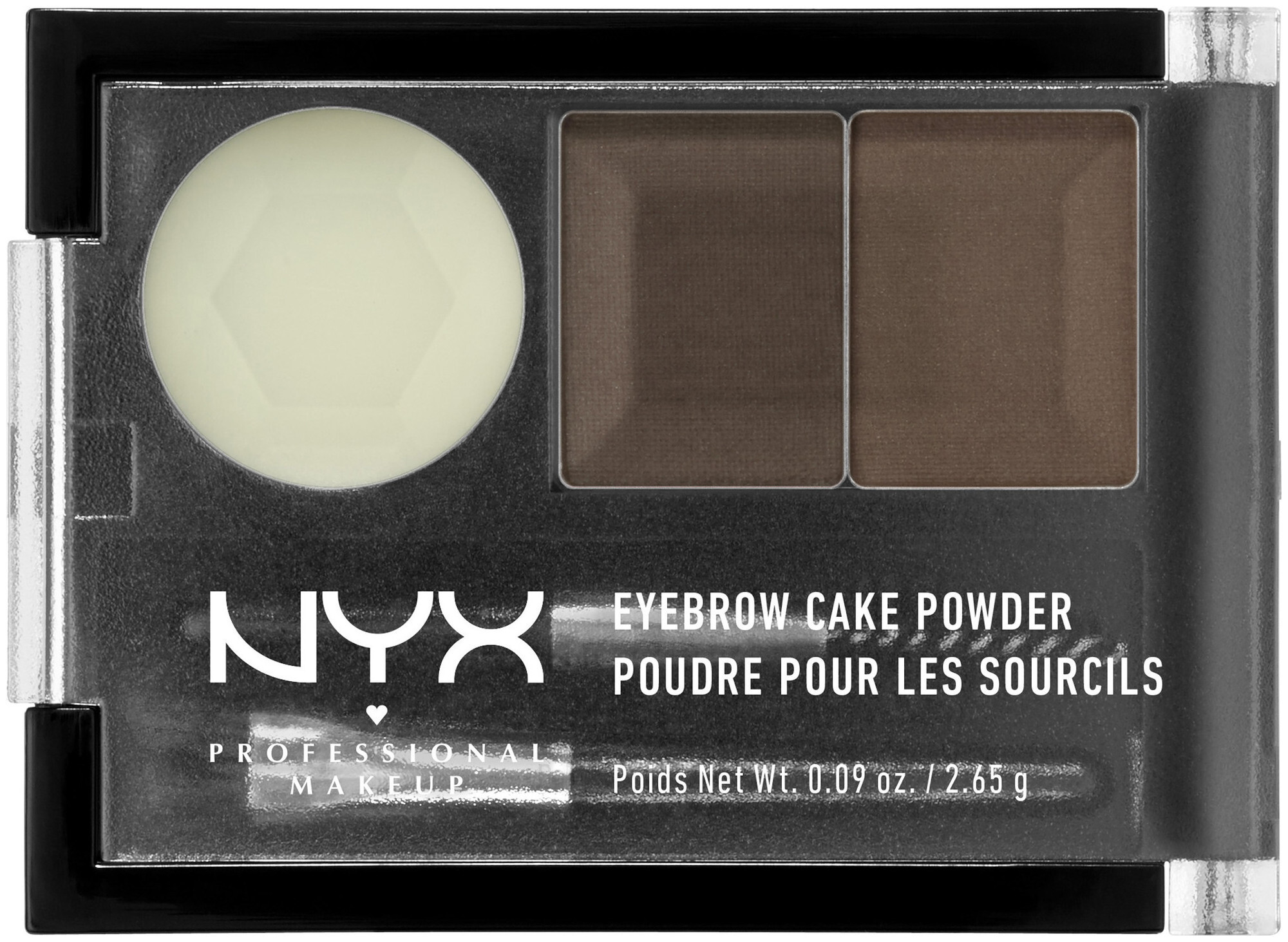 Image of NYX Professional Makeup Eyebrow Cake Powder, Dark Brown/Brown