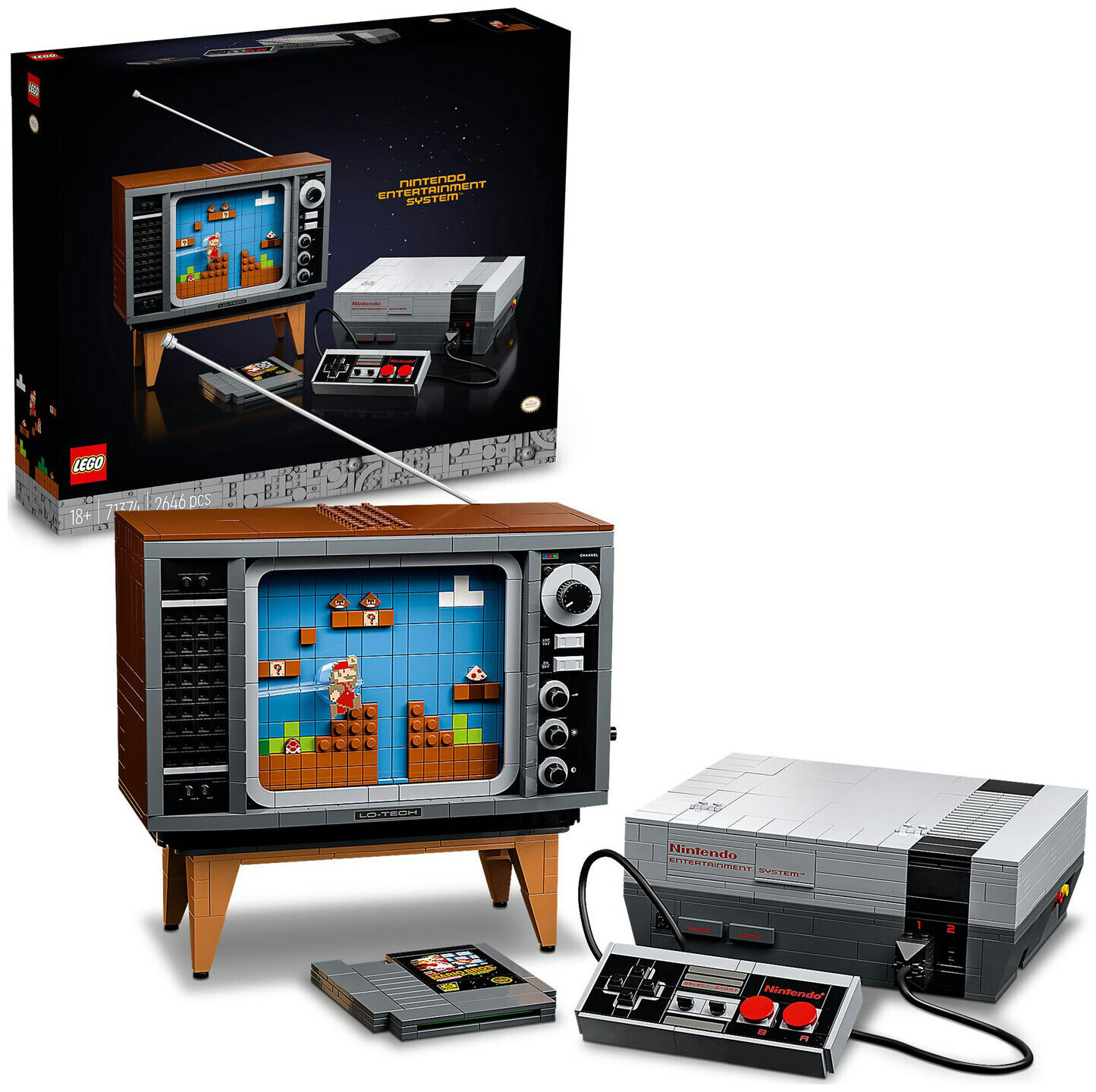 Lego Nintendo Ent 71374 Nintendo Entertainment System (Lego Rare Set)