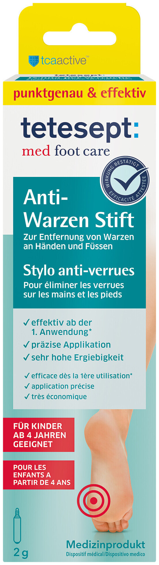 Image of tetesept med foot care Anti-Warzen Stift 2 ml