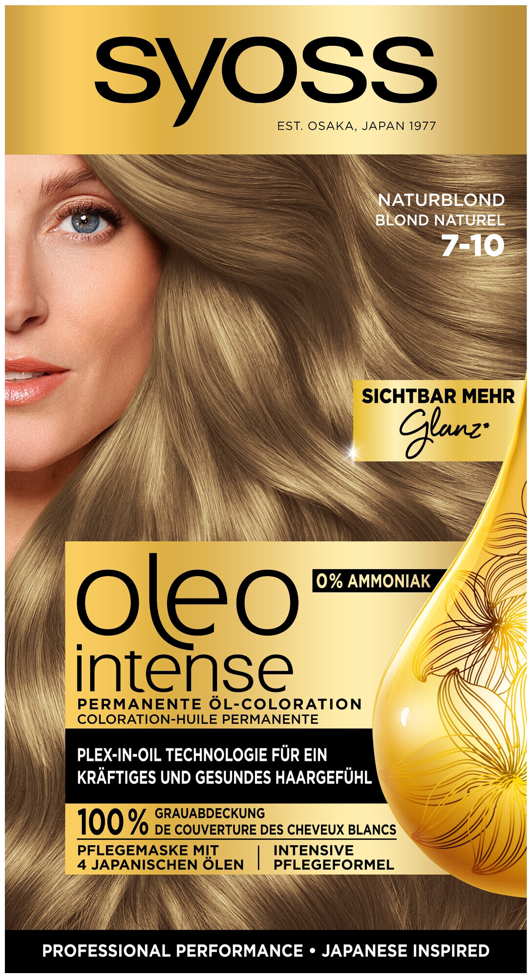 Image of Syoss Oleo Intense Permanente Öl-Coloration 7-10 Naturblond