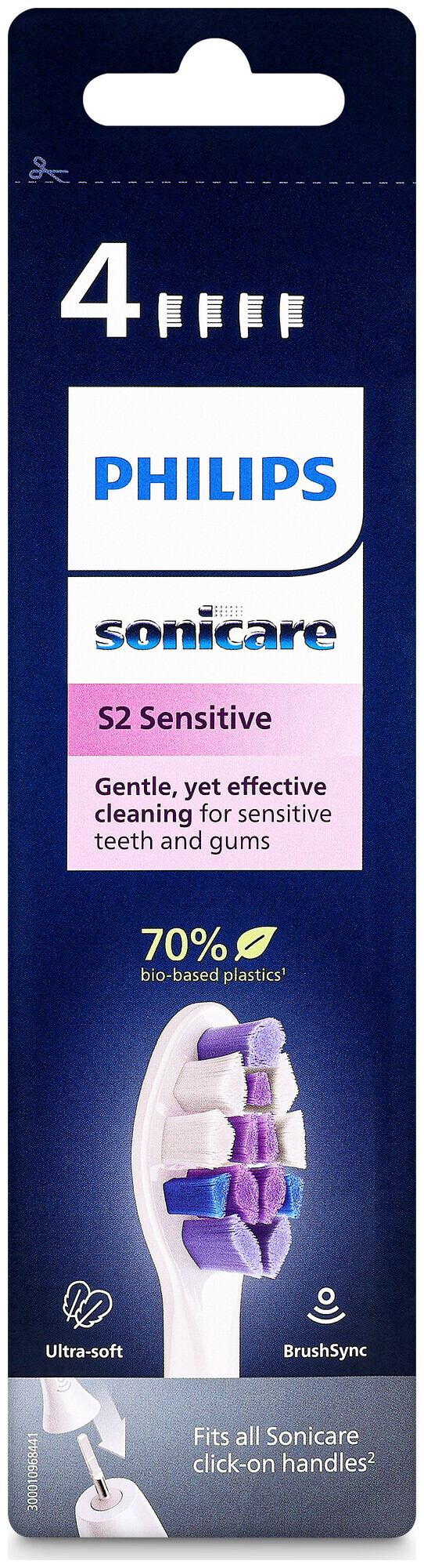 Philips Sensitive (S), 4er Pack, weiss Hx6054/10