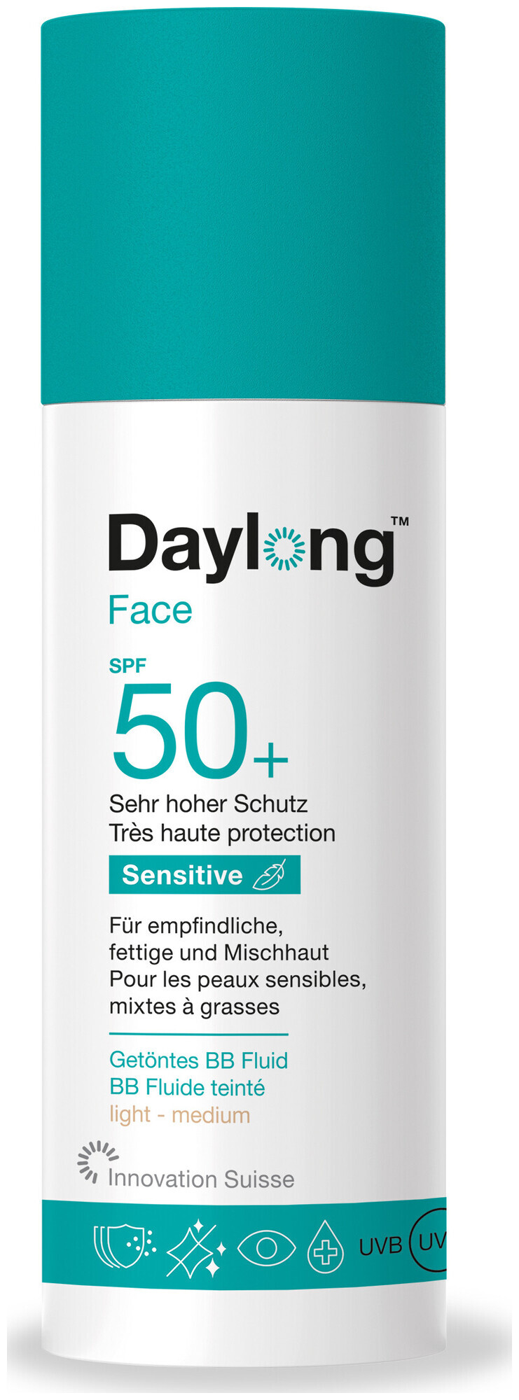 Daylong Sensitive Face Fluide BB Teinté Spf50+ 50 ml