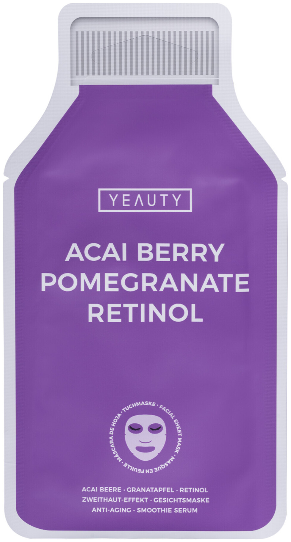 Yeauty Gesichtsmaske Acai-Beeren-, Granatapfel- & Retinol