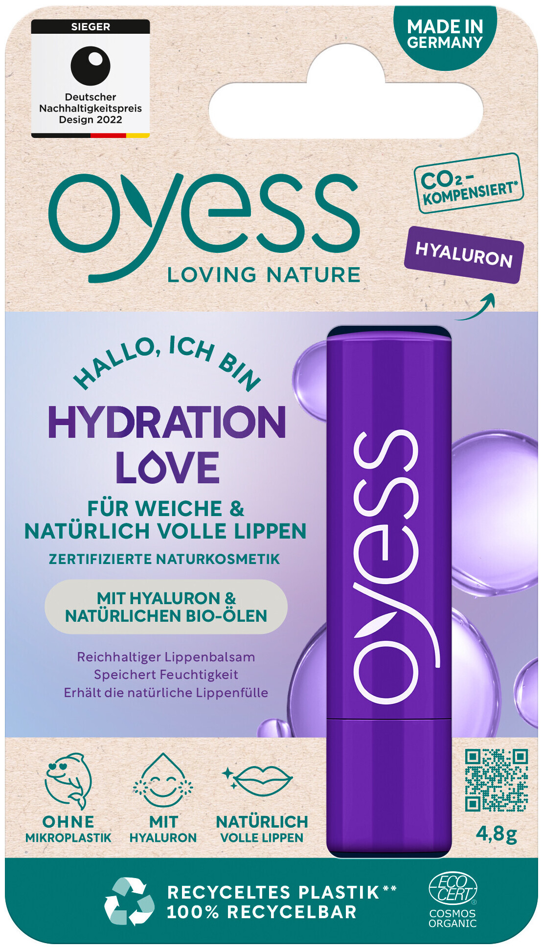 Image of Oyess Lippenbalsam Hydration Love